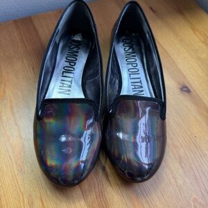 Cosmopolitan metallic slip ons size 7.5